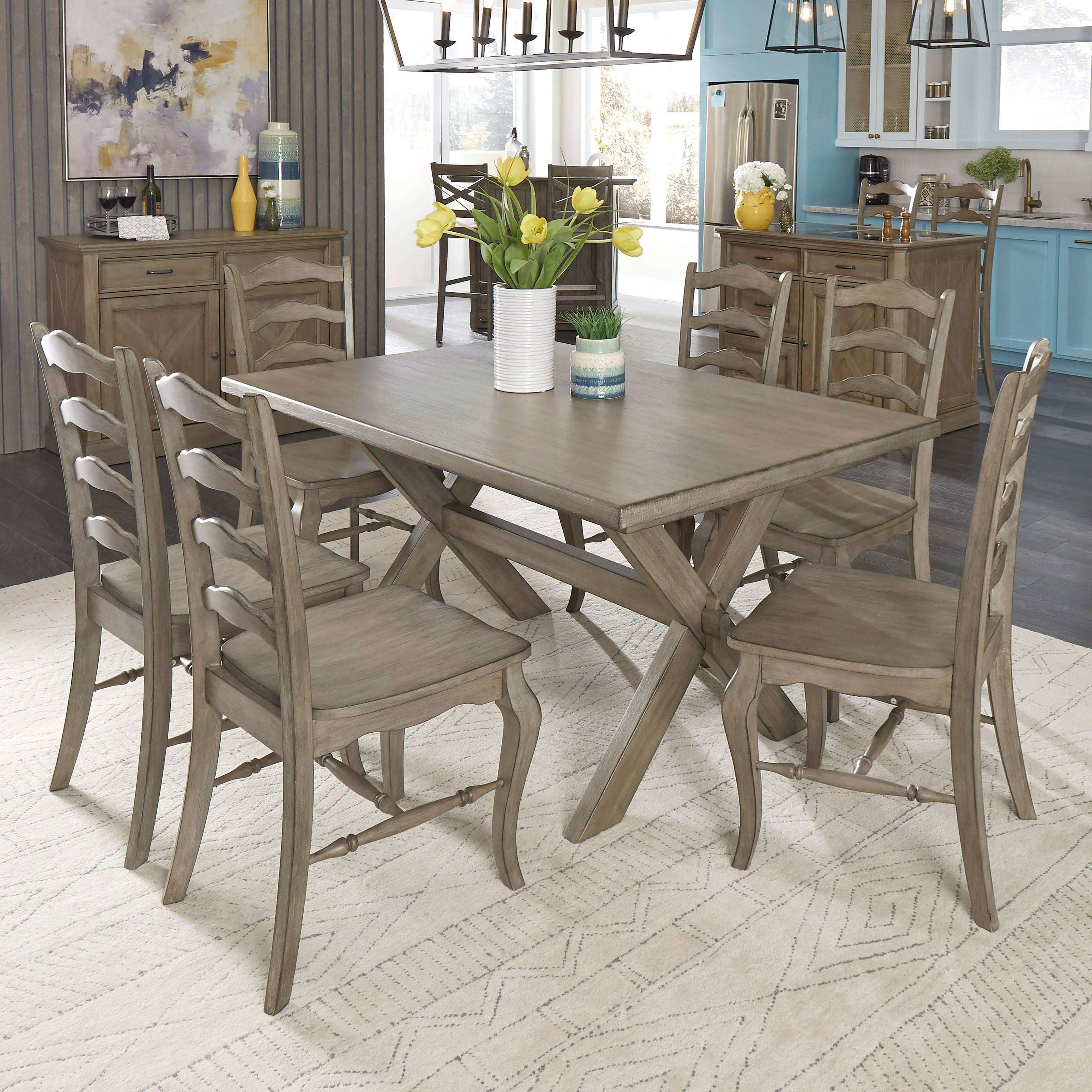 homestyles Mountain Lodge 7pc Dining Room Group Value City Furniture